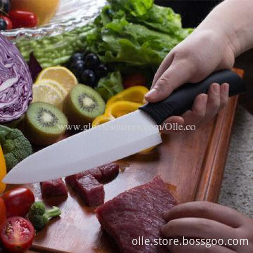 Home 7-inch Ceramic Chef Knife with ABS + TPR Handle